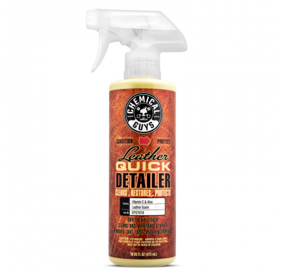 Spray para el cuidado del cuero Chemical Guys Leather Quick Detailer con acabado mate (473 ml)