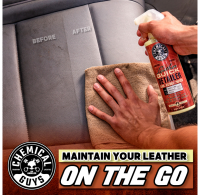 Spray para el cuidado del cuero Chemical Guys Leather Quick Detailer con acabado mate (473 ml)