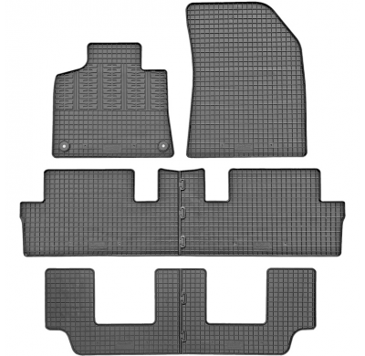 Alfombrillas De Goma Validas Para Citroën C4 Grand Picasso Ii / C4 Grand Spacetourer 7-Persons 2013- (4-Piezas + Fixing System)