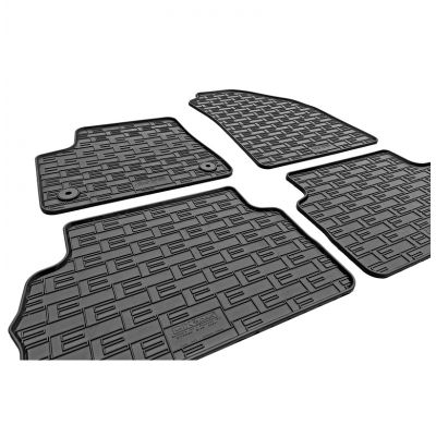 Juego de alfombrillas de goma CIKCAR para Citroën e-C3 IV (2024-) (4 piezas + sistema de fijación)