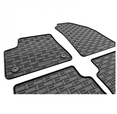 Juego de alfombrillas de goma CIKCAR para Citroën e-C3 IV (2024-) (4 piezas + sistema de fijación)