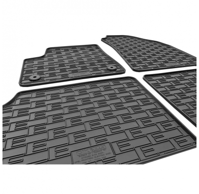 Juego de alfombrillas de goma CIKCAR compatibles con Opel Frontera / Citroën C3 Aircross 2024- (EV) (4 piezas + sistema de fijac