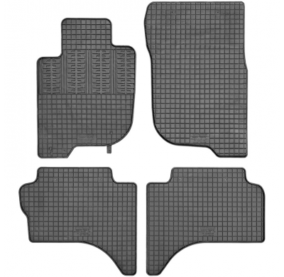 Alfombrillas De Goma Validas Para Fiat Fullback Double Cab 2016- & Mitsubishi L200 (Triton) Double Cab 2015- (4-Piezas + Fixing