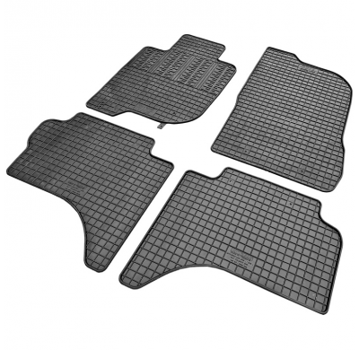 Alfombrillas De Goma Validas Para Fiat Fullback Double Cab 2016- & Mitsubishi L200 (Triton) Double Cab 2015- (4-Piezas + Fixing