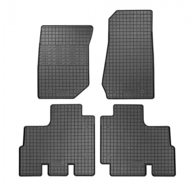 Juego De Alfombrillas De Goma Para Coche Apto Para Jeep Wrangler Iii (Jk) 2007-2018 (4 Piezas + Sistema De Fijación)
