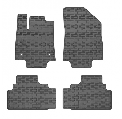 Juego de alfombrillas de goma CIKCAR para Kia EV3 (2024-) (4 piezas + sistema de fijación)