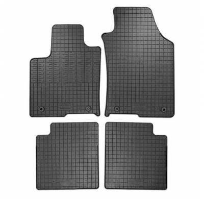 Juego De Alfombrillas De Goma Para Coche Apto Para Lancia Ypsilon Hybrid 2020- (4 Piezas + Sistema De Fijación)