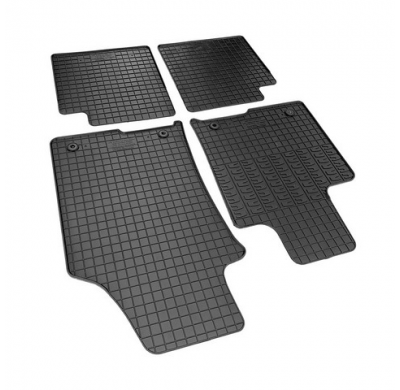 Juego De Alfombrillas De Goma Para Coche Apto Para Lancia Ypsilon Hybrid 2020- (4 Piezas + Sistema De Fijación)