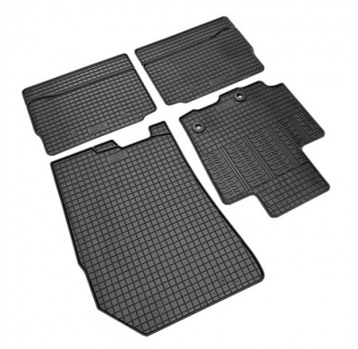 Juego De Alfombrillas De Goma Para Coche Apto Para Suzuki Sx-4 S-Cross Hybrid 2020- (4 Piezas + Sistema De Fijación)
