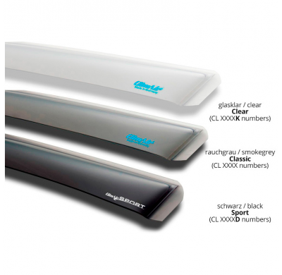 Derivabrisas delanteros ClimAir Tintados compatibles con Opel Grandland (OV64) 2024-