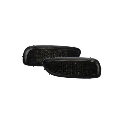 Juego de faros antiniebla traseros LED aptos para Mini R56 / R57 Cabrio / R58 Coupe / R59 Roadster (sólo JCW) - Ahumados