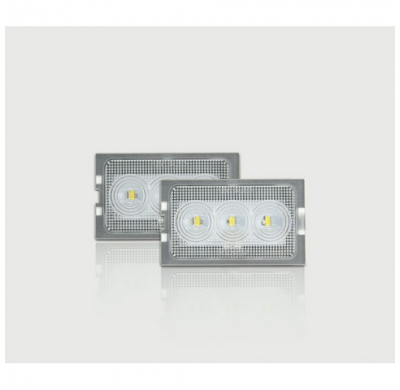 Set Custom-Fit Led License Plate Lights - Land Rover Discovery 3+4/Freelander 2 & Range Rover Sport