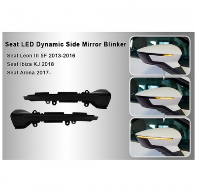Intermitentes Led Para Espejo - Seat Varios- Smoke - Incluye Luz Dinamica