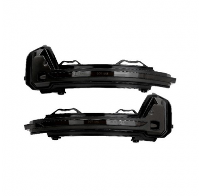 Juego De Intermitentes Led Para Espejos Laterales - Apto Para Volkswagen Tiguan Ii 2016- & Tiguan Allspace 2017- - Humo - Incl.