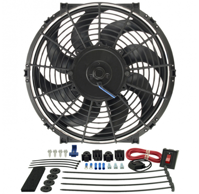 Derale 16 Inch Tornado Ventilador Electrico (425x400x106x44mm) Excl. Thermostat