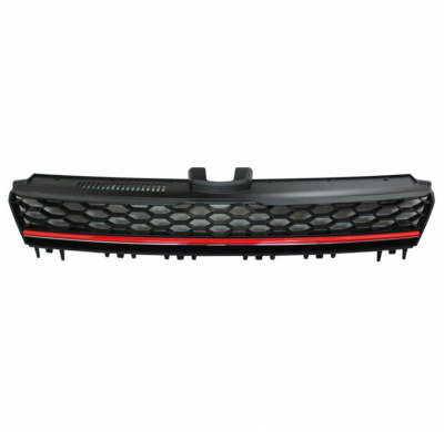 Parrilla Sin Logo Gti-Look Volkswagen Golf Vii 2012- Negro/Red