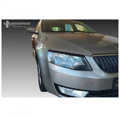 Pestañas Para Faros Delanteros Valido Para Skoda Octavia Iii Sedan / Kombi 2013-2017 (Abs)