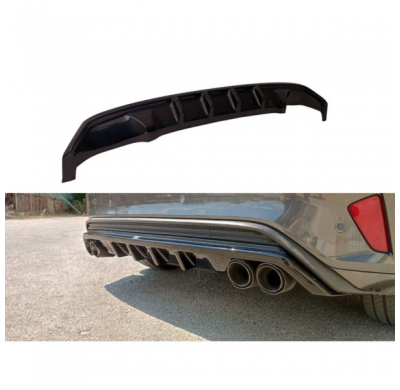 Faldón Del Parachoques Trasero (Difusor) Para Ford Focus Iv St/St-Line Hb 2018-2022 (Abs Glossy Black)