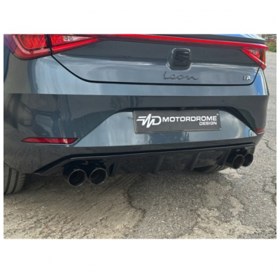 Faldón de parachoques trasero (Difusor) apto para Seat Leon IV (KL1) FR 2020- (ABS)