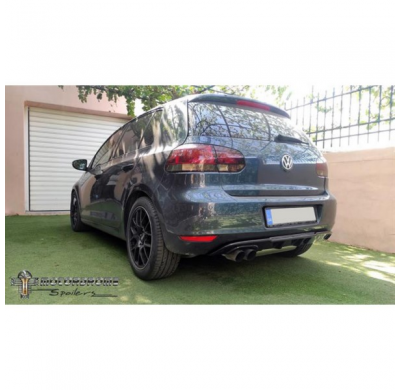 Faldón De Parachoques Trasero (Difusor) Adecuado Para Volkswagen Golf Vi 2008-2012 Excl. Gt / Gtd / R / Plus / Variante (Abs)