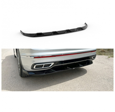 Faldón de parachoques trasero (difusor) compatible con Volkswagen Tiguan II (AD1) R / R-Line Facelift 2020-2024 (ABS)