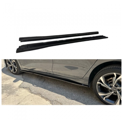 Set faldones laterales apto para Audi A3 (8Y) 2020- (ABS negro brillante)
