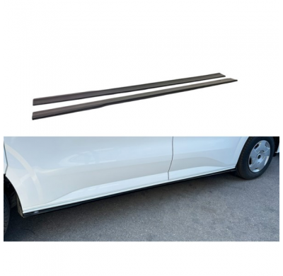 Set faldones laterales aptos para Ford Transit Custom SWB (V710) 2024- (ABS negro brillante)