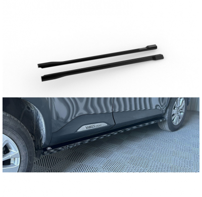 Faldones laterales para Toyota Yaris Cross 2020- (ABS negro brillante)