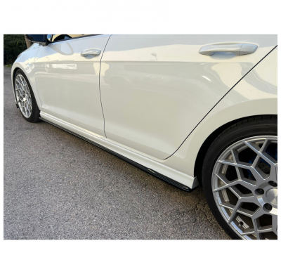 Juego de faldones laterales aptos para Volkswagen Golf VII R / R-Line 2012-2017 (ABS negro brillante) AUTOSTYLE
