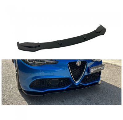 Spoiler delantero apto para Alfa Romeo Giulia Veloce 2015- (ABS negro brillante)
