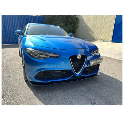 Spoiler delantero apto para Alfa Romeo Giulia Veloce 2015- (ABS negro brillante)