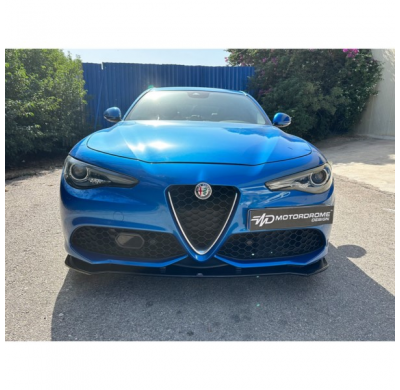 Spoiler delantero apto para Alfa Romeo Giulia Veloce 2015- (ABS negro brillante)