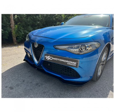 Spoiler delantero apto para Alfa Romeo Giulia Veloce 2015- (ABS negro brillante)