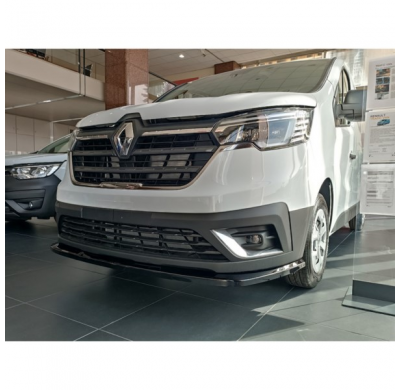 Spoiler delantero apto para Renault Trafic 2021- (ABS Negro Brillo)