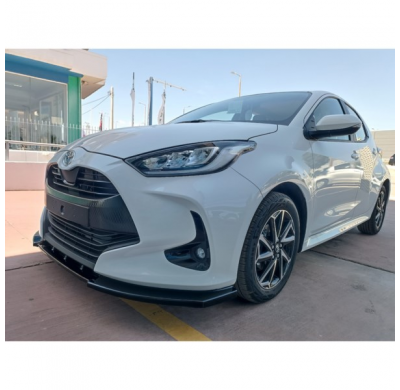 Spoiler delantero apto para Toyota Yaris (P21) 2020- (ABS negro brillante)