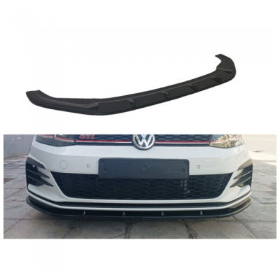 Spoiler delantero apto para Volkswagen Golf 7.5 GTI 2017-2020 (ABS negro brillante)