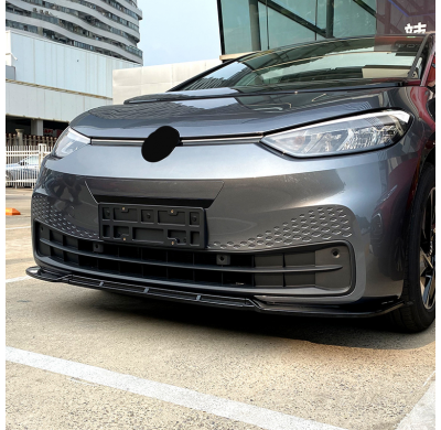 Faldón de alerón delantero para Volkswagen ID.3 2020- (ABS negro brillante)