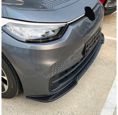 Faldón de alerón delantero para Volkswagen ID.3 2020- (ABS negro brillante)