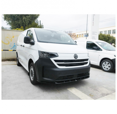 Alerón delantero Motordrome V.1 compatible con Volkswagen Transporter T7 y T7 Caravelle 2024- (ABS negro brillante)