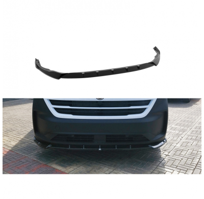 Alerón delantero Motordrome V.2 compatible con Volkswagen Transporter T7 y T7 Caravelle 2024- (ABS negro brillante)