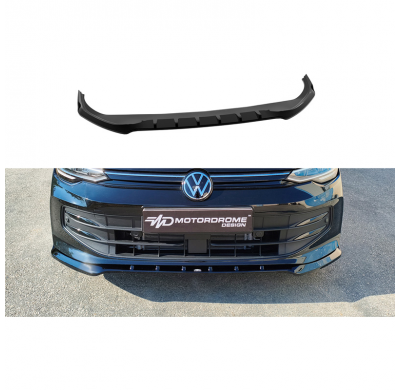 Spoiler delantero Motordrome compatible con Volkswagen Golf 8 Facelift 2024- incl. Variant (ABS Negro Brillante)