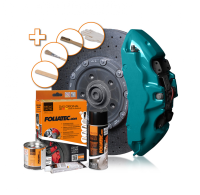 Juego De Lacas De Pinza De Freno Foliatec - Miami Beach Blue Glossy - 3 Componentes