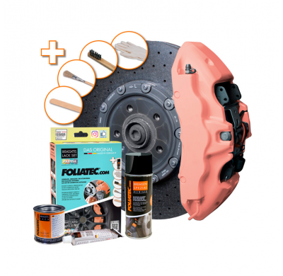 Juego de lacas para pinzas de freno Foliatec - Juicy Peach (Pastel) - 3 componentes FOLIATEC