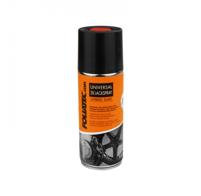 Kit De Pintura En Aerosol Foliatec Universal 2c - Negro Brillante 3x400ml