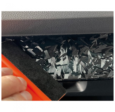 Foliatec Cockpit Design Film Forged Carbon negro-estructurado 152x20cm