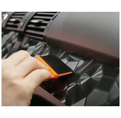 Foliatec Cockpit Lámina De Diseño Hexágono Negro-Estructurado 50x50cm