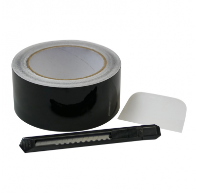 Foliatec 'Chrome Out' Set Negro Brillo - Tira De Lámina 5cm X 15m