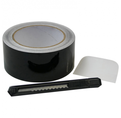 Juego Foliatec 'Chrome Out' Negro Mate - Tira De Lámina 5cm X 15m