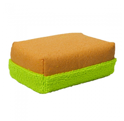 Gecko Estropajo 2en1 con gamuza 12x8x4 cm