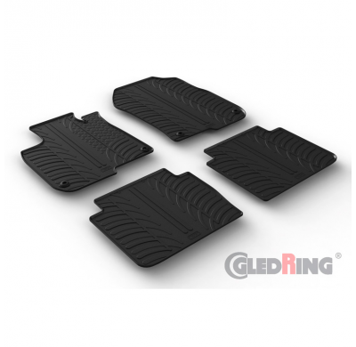 Alfombrillas De Goma Especificas Honda Cr-V 9/2018- (T Profile 4-Pieces + Mounting Clips)